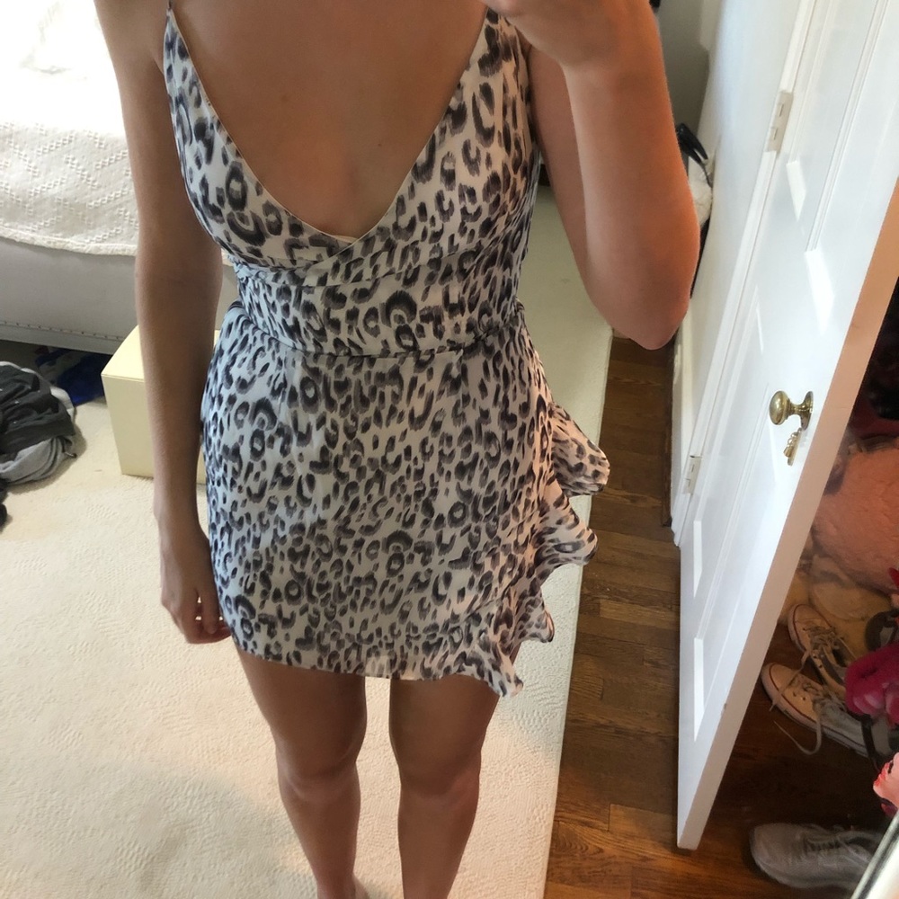 Revolve Leopard Mini Dress - Picture 4 of 6